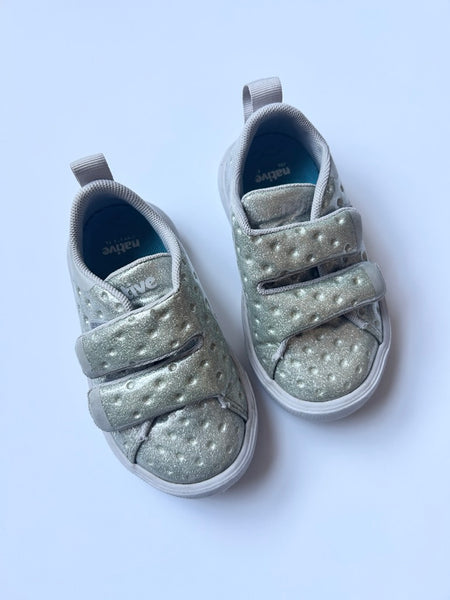 Native Sparkly Velcro Shoes • 6c/7c