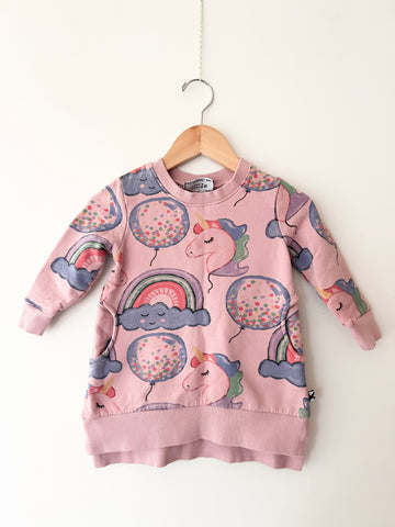 Minti Thick Unicorn Rainbow Sweatshirt • 2-3 years *
