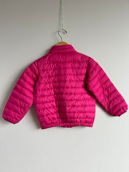 PLAY Patagonia Pink Down Zip Sweater • 4 years