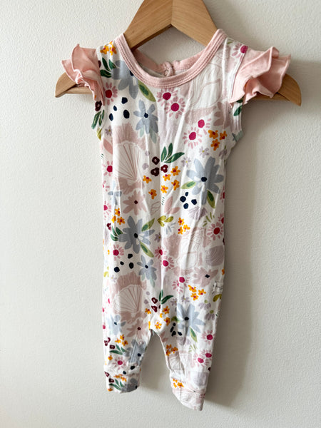 LouLou Lollipop Floral Romper • 0-3 months