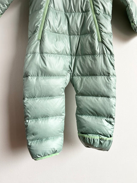 NEW Patagonia Light Green Down Bunting Suit • 6-12 months (fits big)