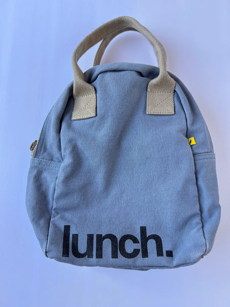 Fluf Blue Cotton Lunch Bag