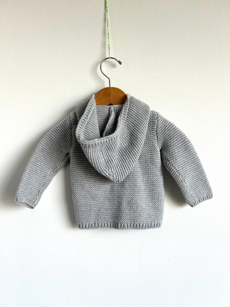 Little Planet by Carter's Grey Knit Hoodie • 6-12 months