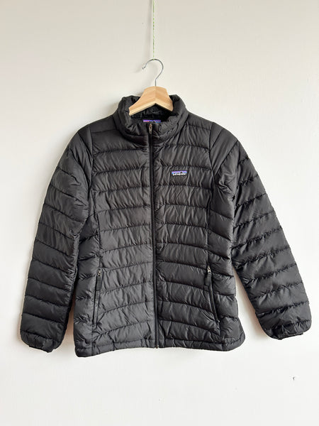 Patagonia Black Down Sweater • 12-14 years
