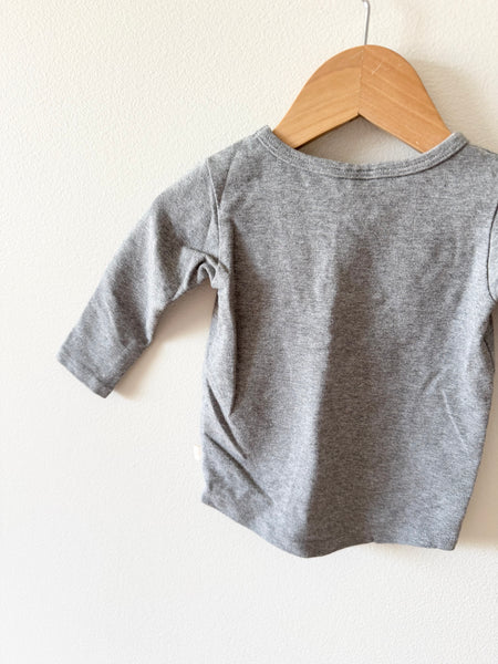 Jax and Lennon Grey Longsleeve Top • 6-12 months