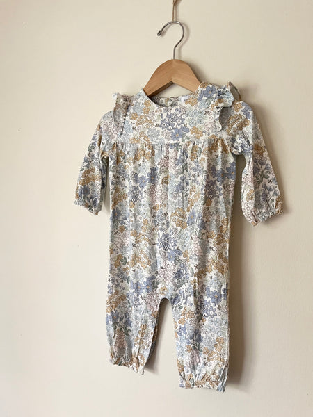 NEW Angel Dear Ruffle Sleeve Floral Romper • 3-6 months