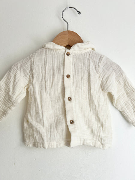 Zara Muslin Collared Shirt • 1-3 months