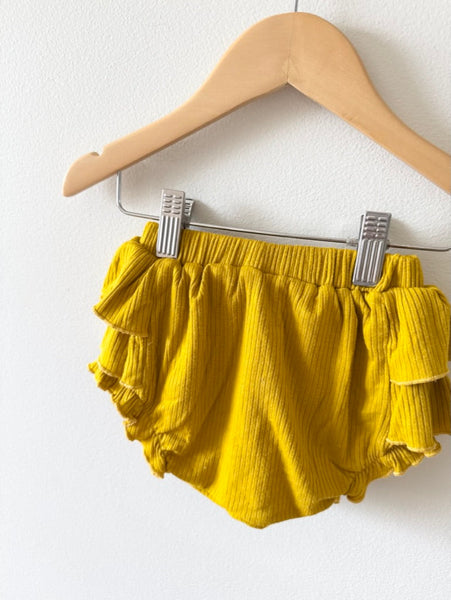 Kate Quinn Ruffled Bum Yellow Shorties • 1-2 years
