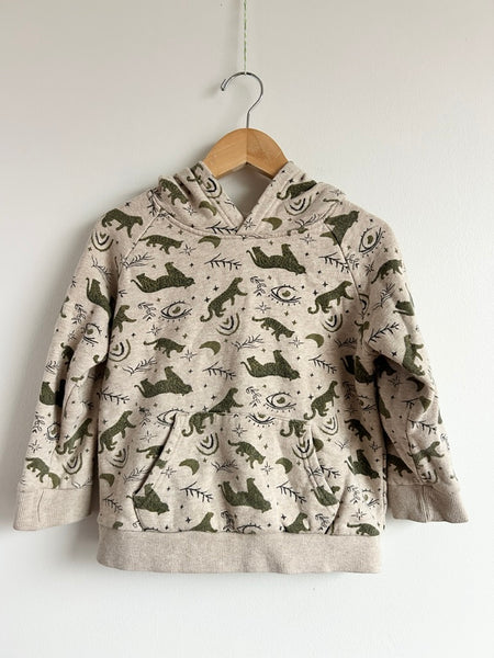 Little Rowe Green and Cream Patterned Hoodie • 5 years