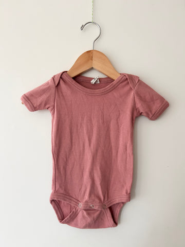 Kate Quinn Pink Cotton Short Sleeve Onesie • 6-12 months *