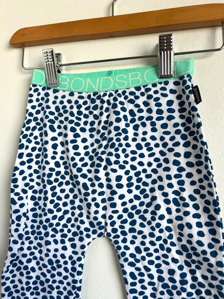 Bonds White and Blue Polka Dot Pants • 18-24 months