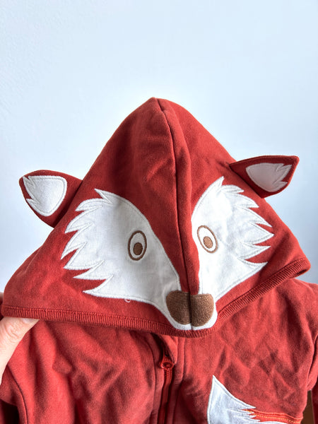 NEW JoJo Maman Bébé Fox Zip Up • 18-24 months