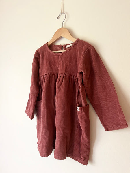 Turtledove London Corduroy Long Sleeve Dress • 3-4 years