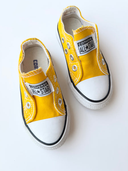 NEW Yellow Converse Shoes • 7c