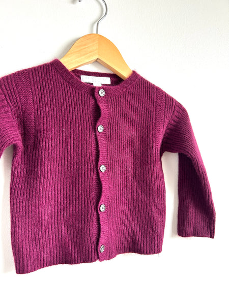 Burberry Purple Cashmere Cardigan • 1-2 years