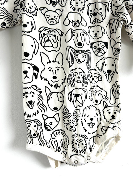 Winter Water Factory Long Sleeve Dogs Bodysuit • 12-18 months