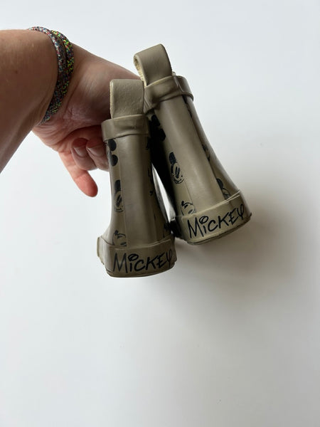 Mickey Brown Rubber Boots • 6c (22 EU)