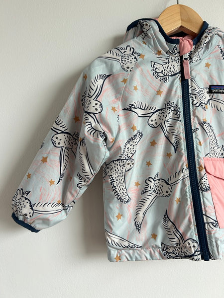 Patagonia Owl Reversible Puffball Blue and Pink • 2 years