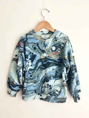 H&M Marbled Crewneck Sweater • 4-6 years
