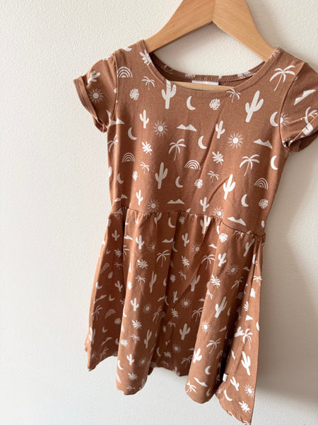 Jax and Lennon Cactus T-Shirt Dress • 4-5 years
