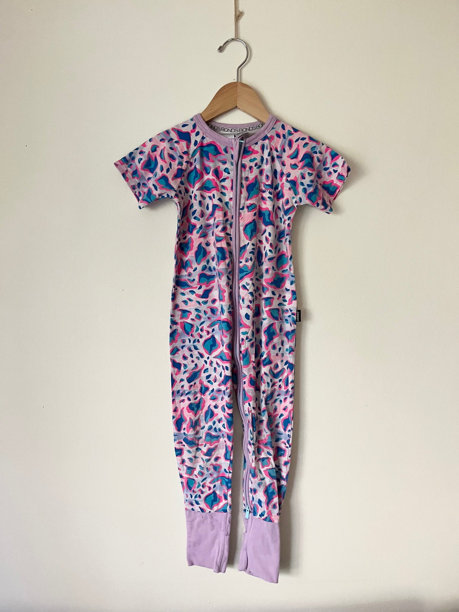 Bonds Cheetah Purple Wondersuit • 3 years