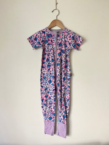 Bonds Cheetah Purple Wondersuit • 3 years