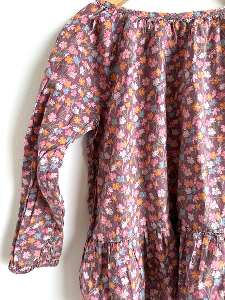 Petits Vilains Purple Peplum Style Cotton Shirt • 6-7 years