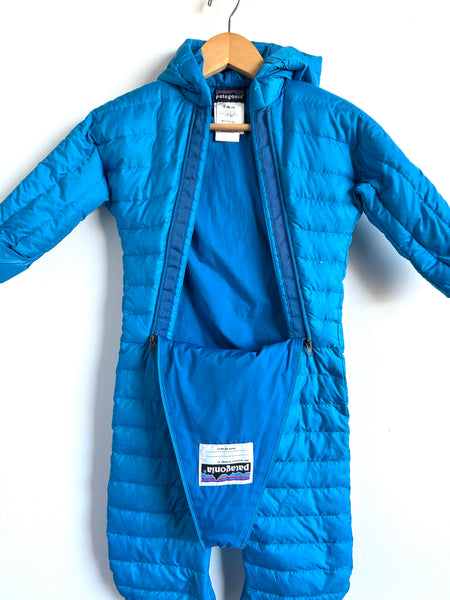 Patagonia Blue Hi-Loft Bunting Suit • 1-2 years