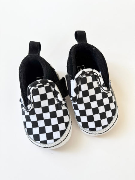 Converse Checkered Crib Shoes • 2c