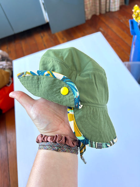 MEC Convertible Green Bucket Hat • 2-5 years (small)