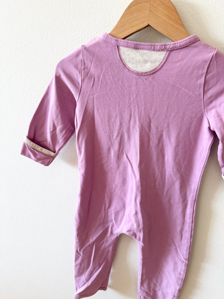 PK Beans Purple Long Sleeve Romper • 6-12 months