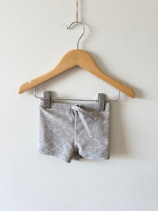Rylee and Cru Grey Floral Swim Shorts • 6-12 months