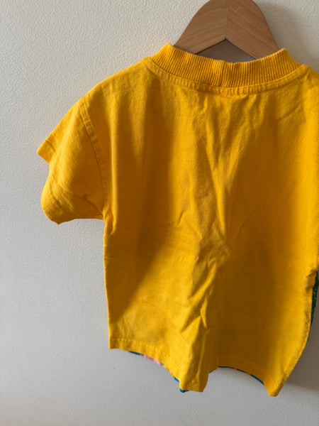 Vintage Just Kid'n Yellow Animals T-Shirt • 2-4 years