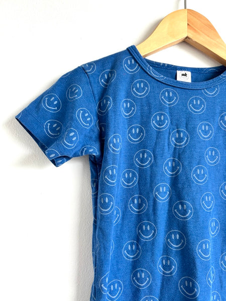 Little and Lively Blue Smiley Face T-Shirt • 3-4 years