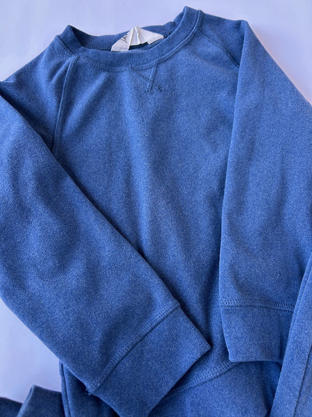 Jan and Jul 2pc Polyester Blue Baselayer Set • 5 years
