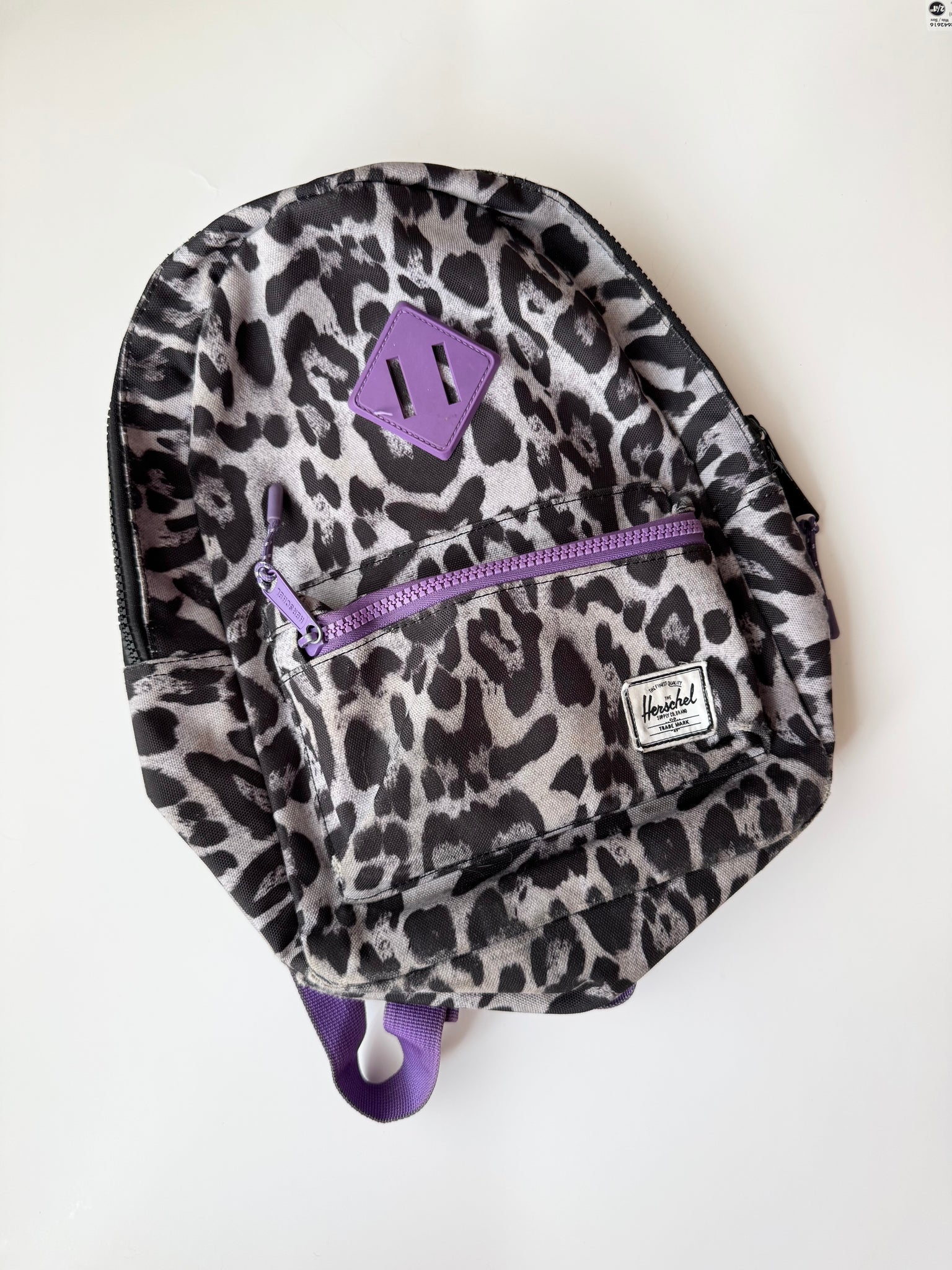 Herschel Purple and Leopard Toddler Backpack