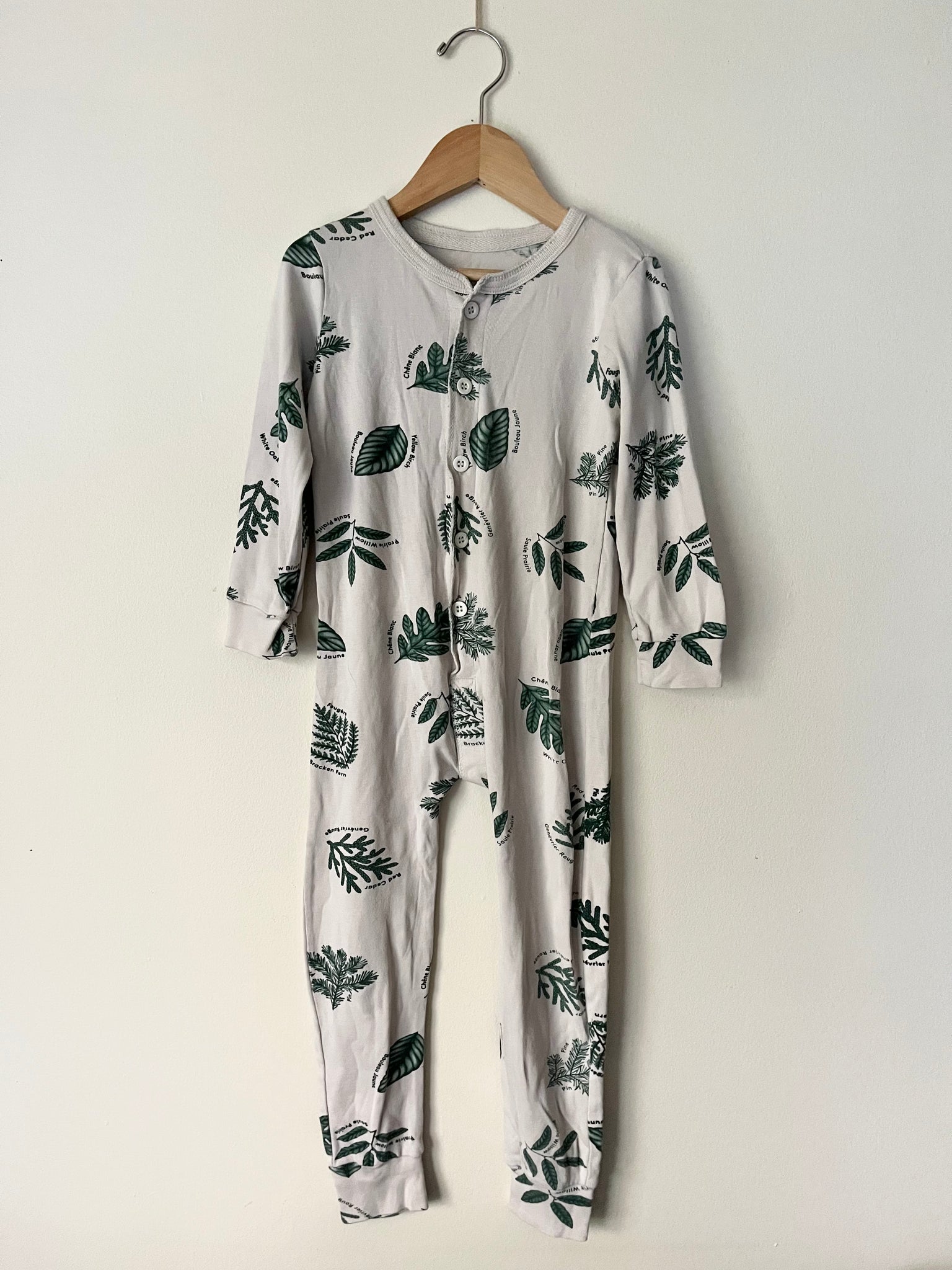 Arborist Tree Long Sleeve Romper • 2-3 years