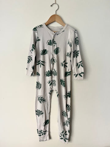 Arborist Tree Long Sleeve Romper • 2-3 years