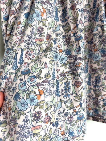 Next Long Sleeve Cotton Woodland Friends Dress • 2-3 years