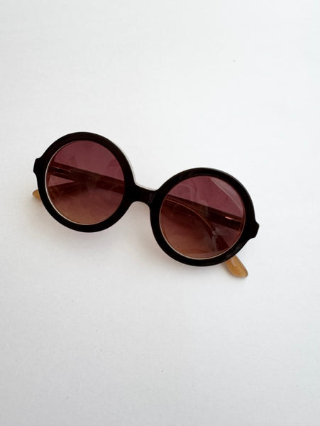 NEW Sons and Daughters Lenny Round Sunglasses Brown • 2-6 years