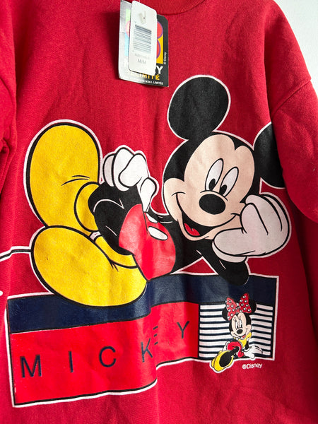 NEW Vintage Mickey Unlimited Red Sweatshirt • 9-11 years (medium)