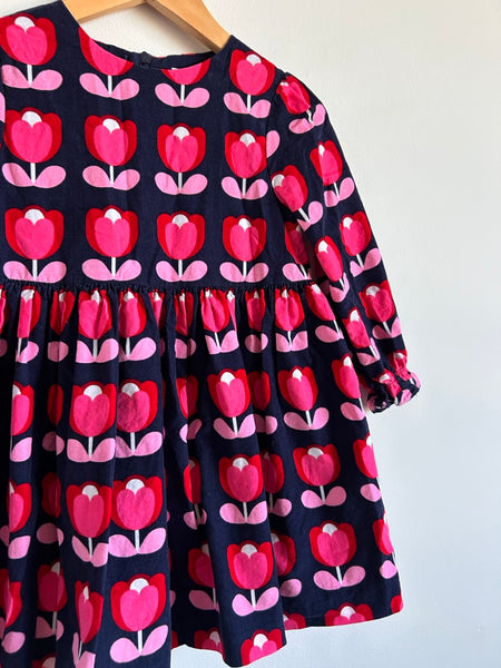 Jacadi Long Sleeve Micro Cord Dress • 4-5 years
