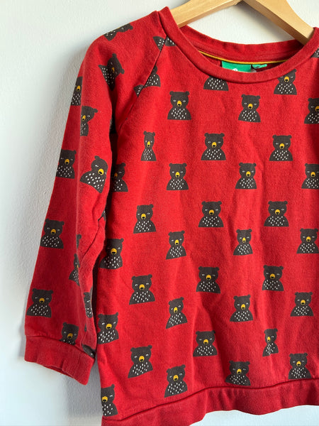 Little Green Radicals Red Lightweight Sweatshirt • 5-7 years