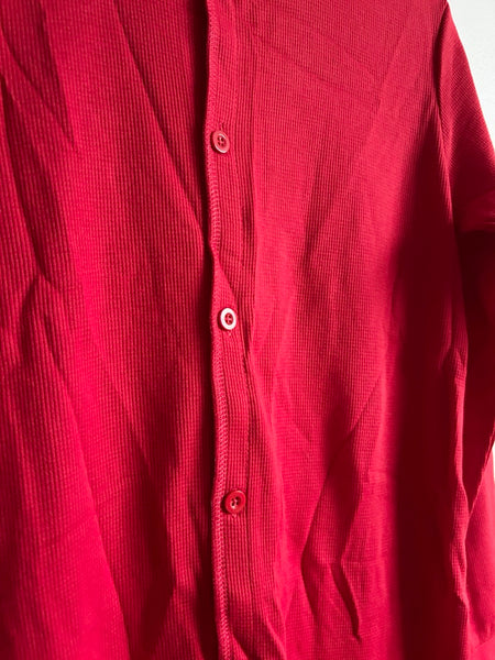 Arborist Red Adult Waffle Romper • Kid 10-12 ish or X-Small Adult (Up to 5"2)