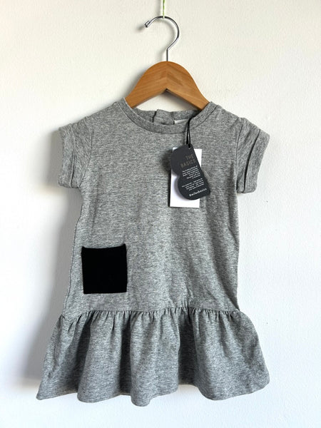 NEW Miles Grey Peplum Tee Dress • 18 months