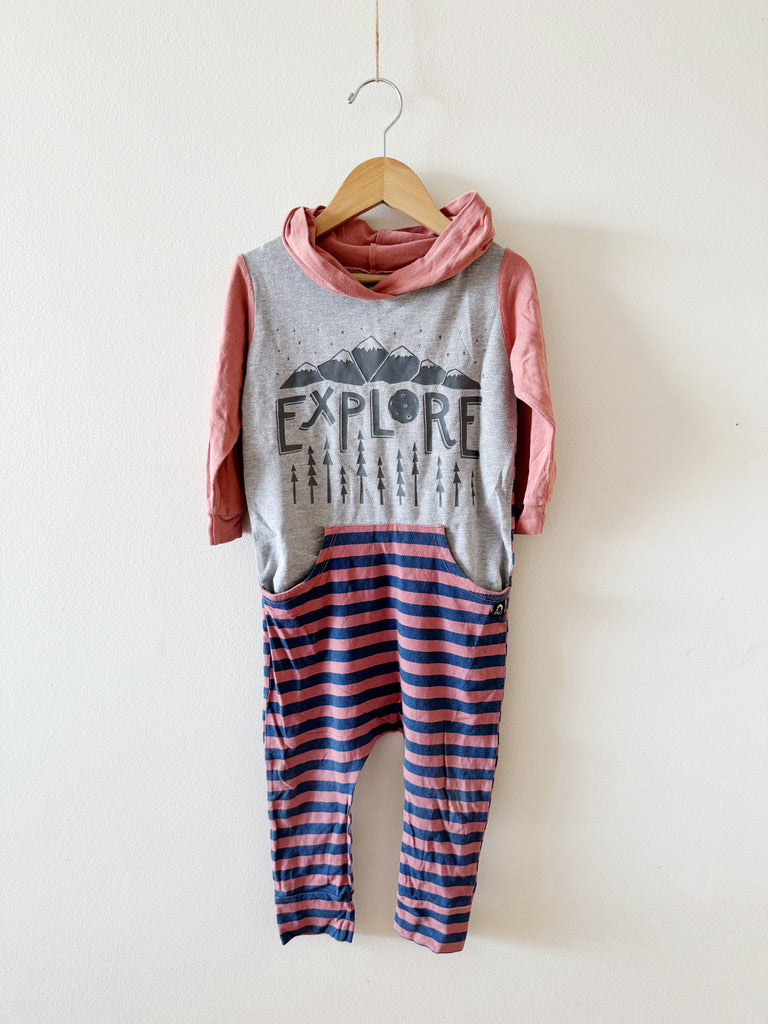 Rags Explore Hooded Romper • 3-4 years