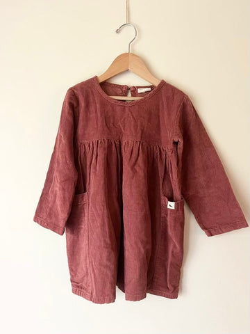 Turtledove London Corduroy Long Sleeve Dress • 3-4 years