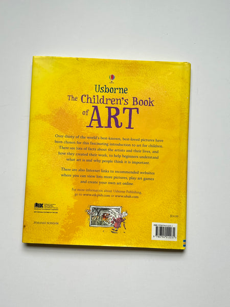 Usborne Children's Book of Art Hardcover Book