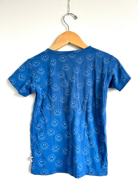 Little and Lively Blue Smiley Face T-Shirt • 3-4 years