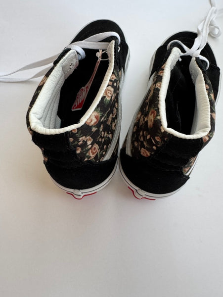 NEW Vans Sk-8 Hi Floral Lace Up Shoes • 6 women's / 36 EU